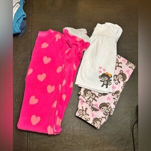 Carter's Pink and White Kids Pajama Sets
